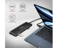 Axagon HMC-WL9 USB-C 10Gbps Wireless Charging 9in1 hub - 1485465 - zdjęcie 4